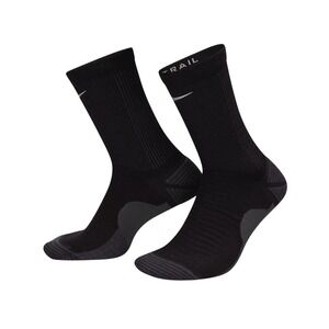 Nike Men's Dri-FIT Trail Running Crew‎ Socks - HF0854 010 - Black - Size: 8-9.5